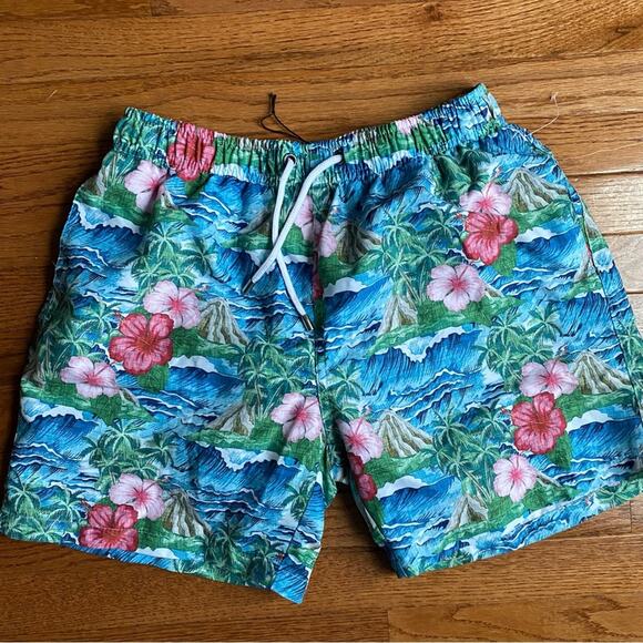 FRANKS Mens $89 Volcano Oahu Swim Shorts Trunk Suit XL NWOT - Picture 3 of 12